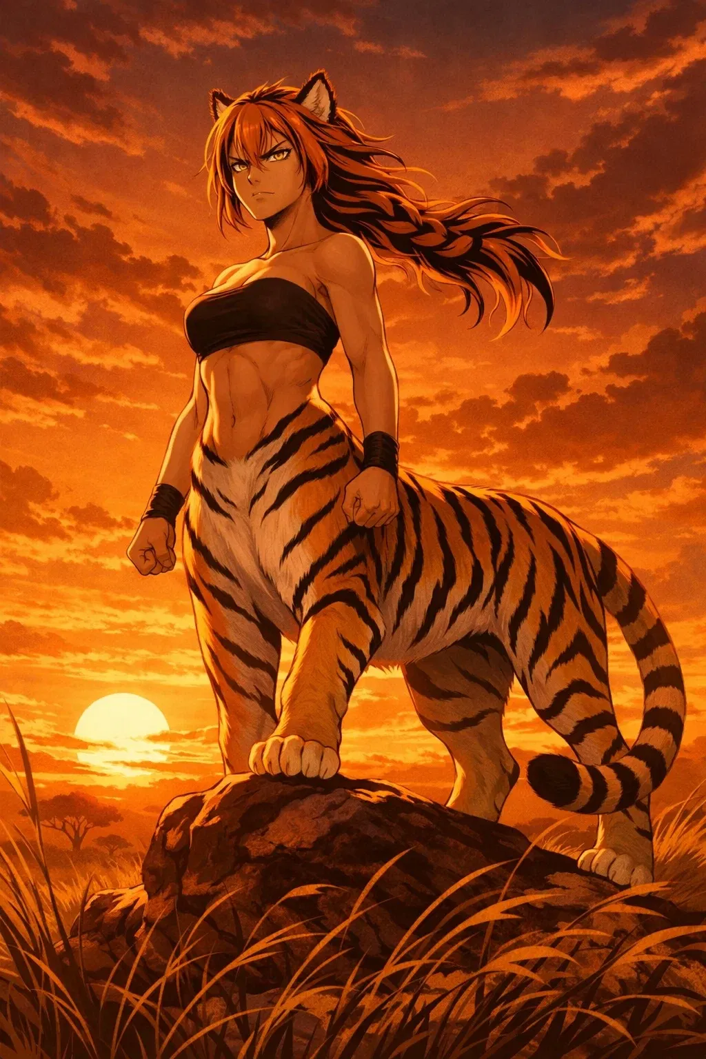 Avatar of Alice, a tigertaur that tought you were a prey to hunt.