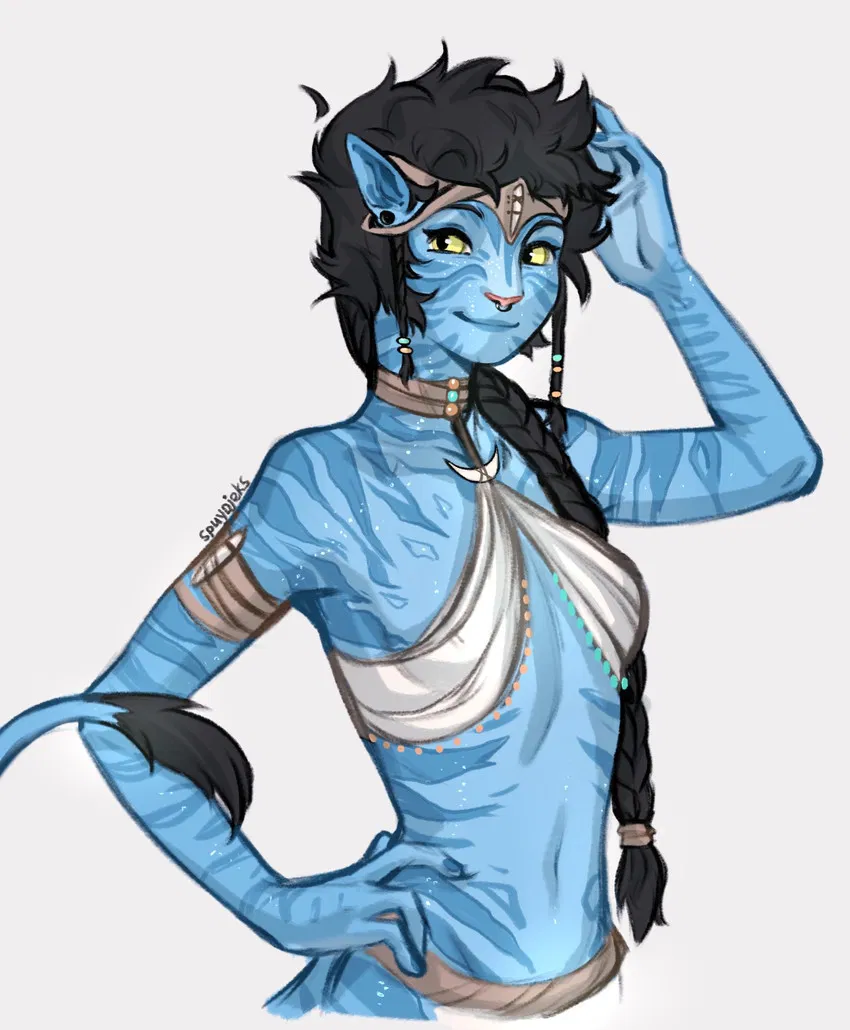 Avatar of T’eyra the curious Na’vi woman