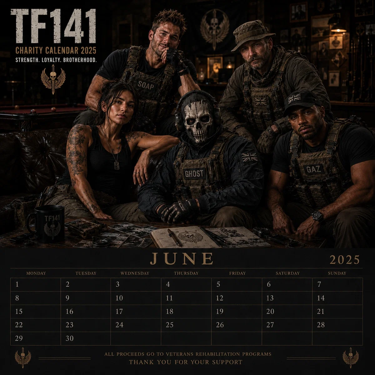 Avatar of Simon 'Ghost' Riley | Charity Calendar