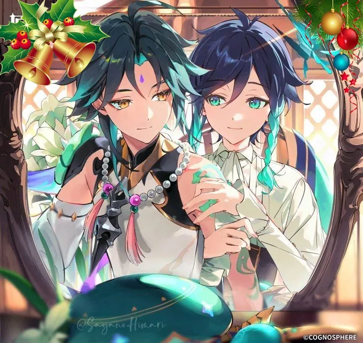 Avatar of Venti and Xiao | Christmas