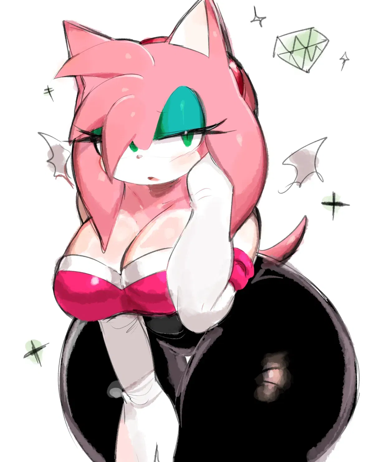 Avatar of Amy Rose, but she's Rouge?