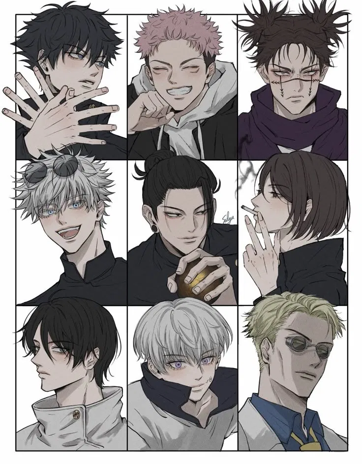 Avatar of Sukuna, Suguru, Kenjaku, Nanami, Toji, Choso, Mahito