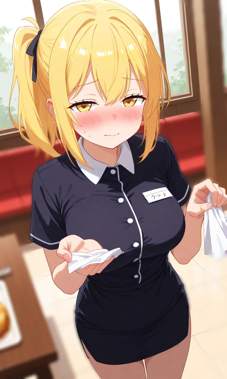 Avatar of Aurélie: The Careful-Yet-Clumsy Waitress! | A GhostOfOmi made Bot Experience | ANYPOV!