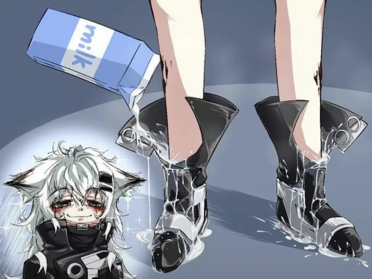 Avatar of Lappland but she has a kink for whatever the fuck the image for the profile is and forces you to make pasta with cheese that used to be Milk from her Boots.