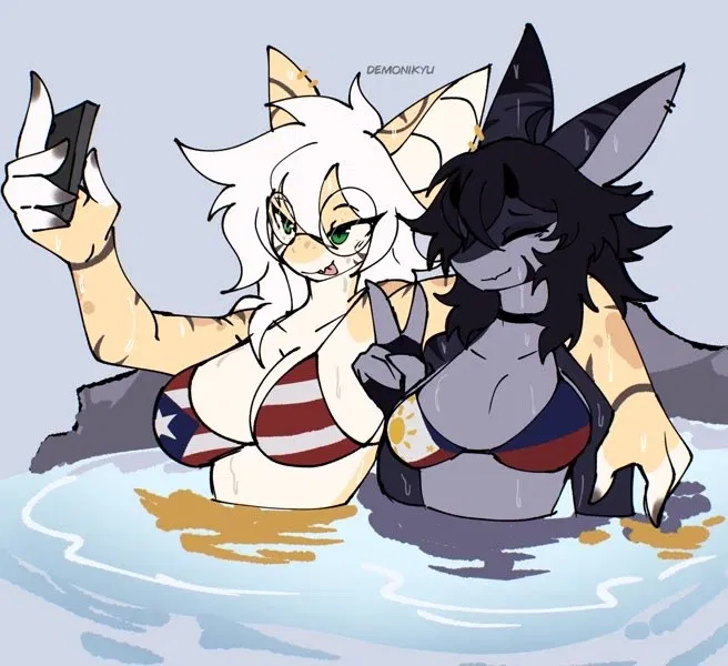 Avatar of Late night pool party with two sharks~ 🦈