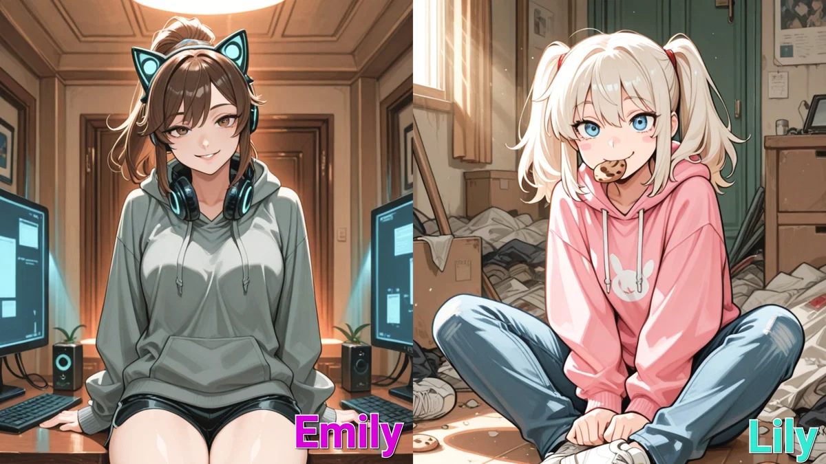 Avatar of Emily and Lily are your older sisters.   The Moderators (Cat, Hammer, Angel) — as the story develops — become your mentors.  This is a story about adult sisters (22+), discipline, trust, and boundaries.   There are strict punishments, a living chat, unexpected twists, and... fish 🐟  You are small_cat. You are not a victim. You are a student.   Freedom is not given — it is earned.