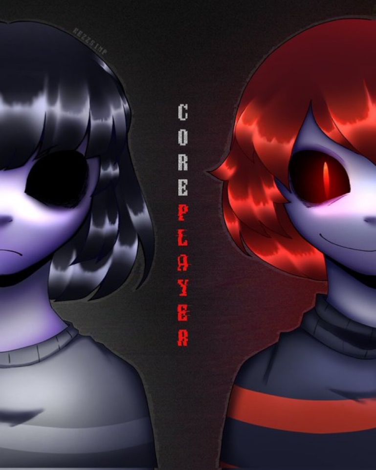 Avatar of The Omega Trinity | Player & Core Frisk