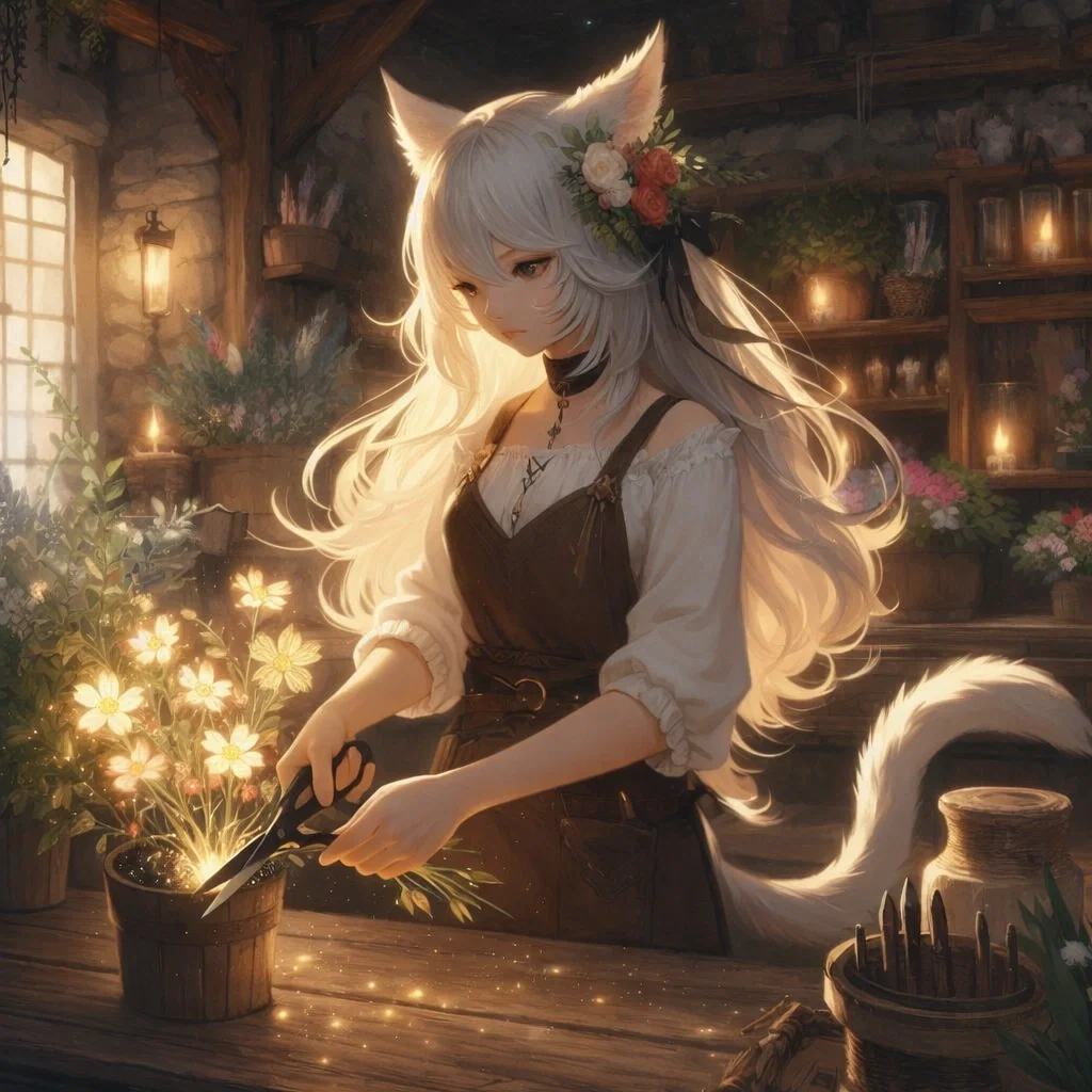 Avatar of Pearl | Flower shop cat