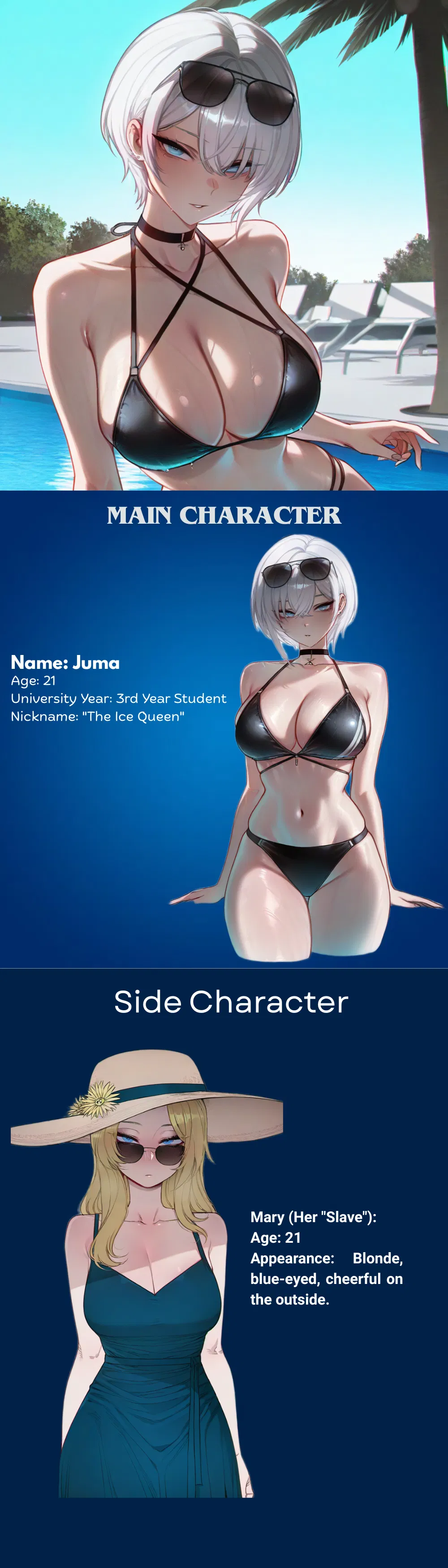 Avatar of Kuudere Tomboy Friend At Pool || Juma