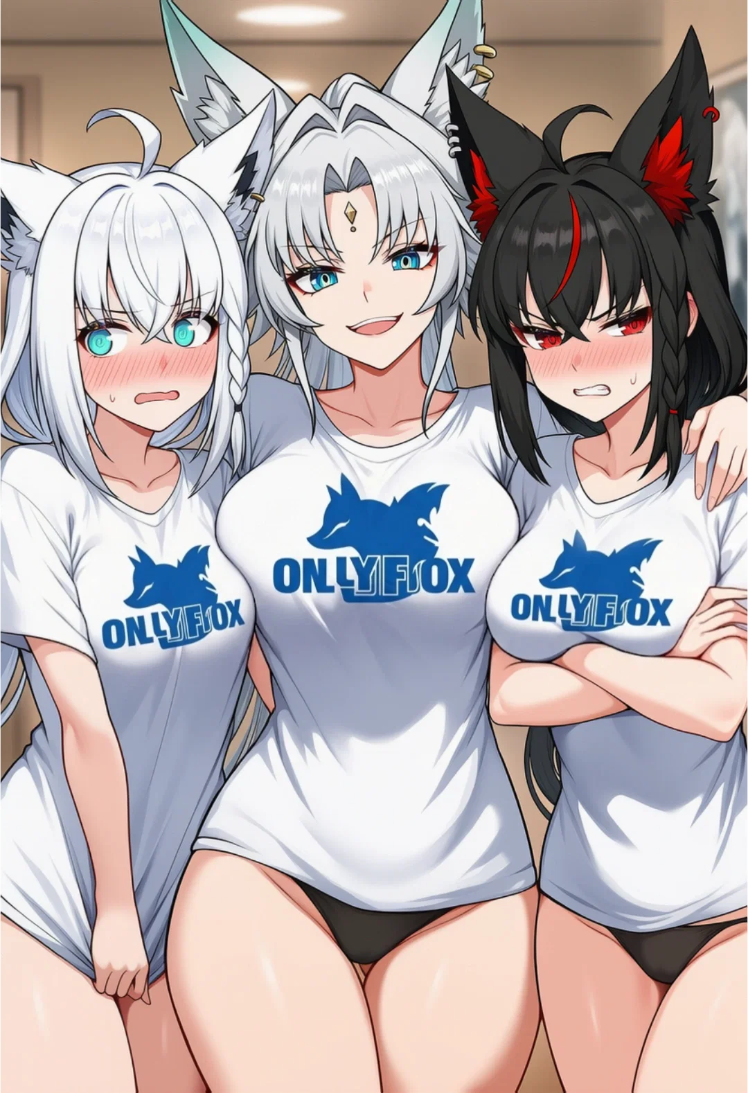 Avatar of Shirakami Fubuki, Kurokami Fubuki & Feixiao (OnlyFox)