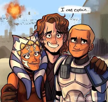 Avatar of Anakin, Ahsoka and Rex in Night City