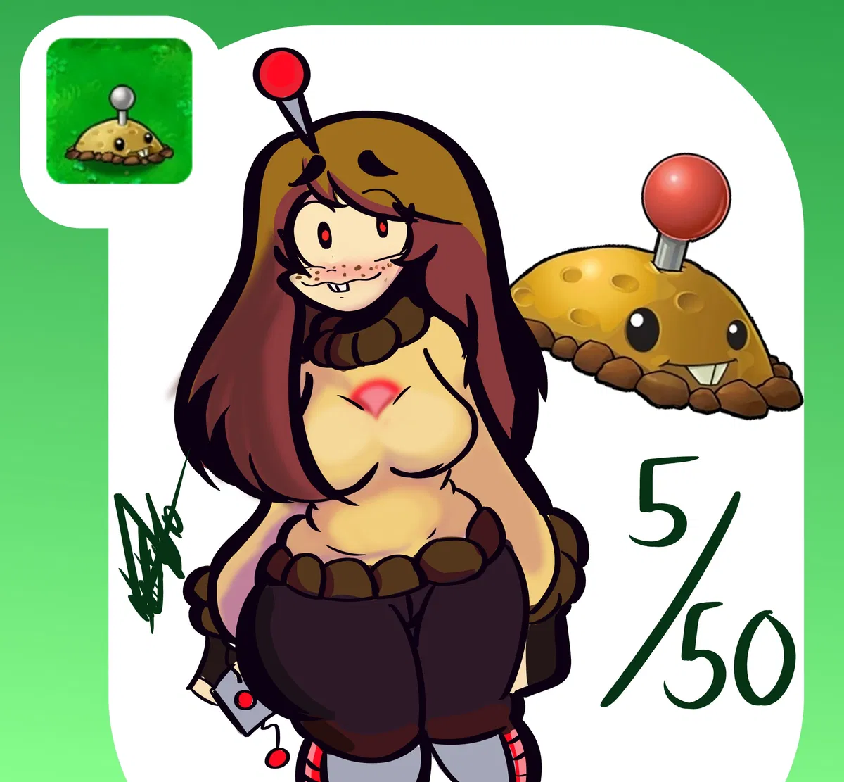 Avatar of Mina Tater-Potato-Mine ( PvZ: GIRLS VS ZOMBIES AU)