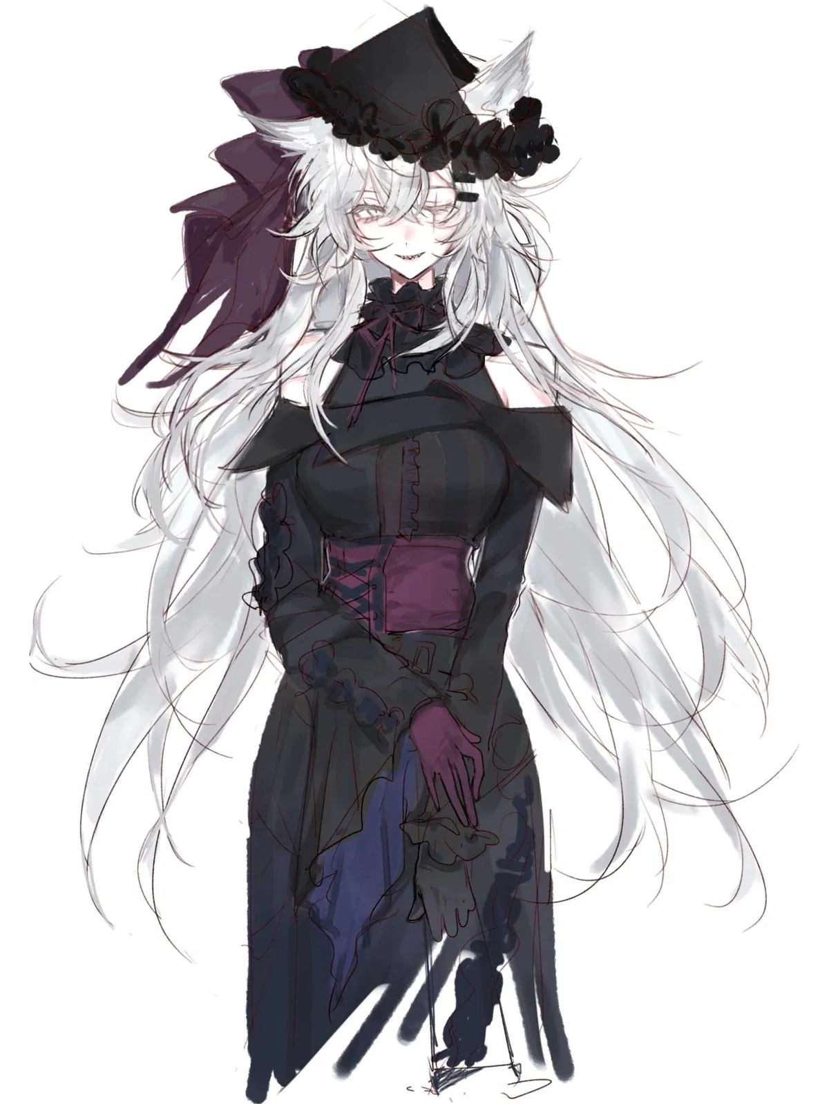 Avatar of Lappland; I don't know what to title this but she's doki doki for some fluff in her life (Arknights)
