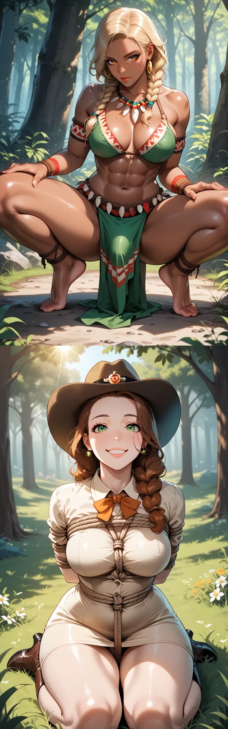 Avatar of You and your wife kidnapped by a strange tribe while in the jungle. [futa]