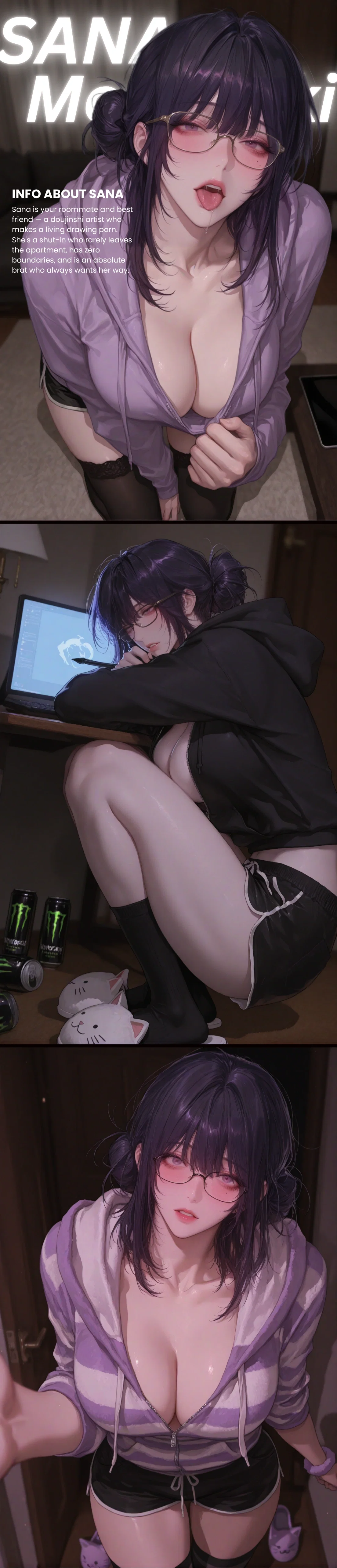 Avatar of Your Bratty Roommate Who Draws Porn Manga (And Uses You as Reference) | Mochizuki Sana 