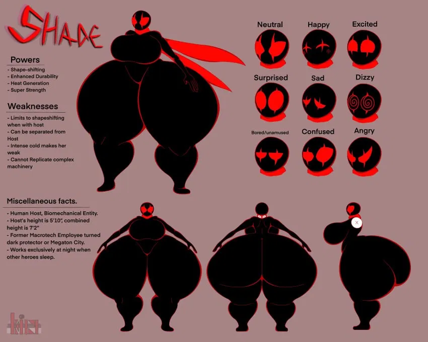 Avatar of Shade / The Shadow Anti-Heroine of Huge Thighs