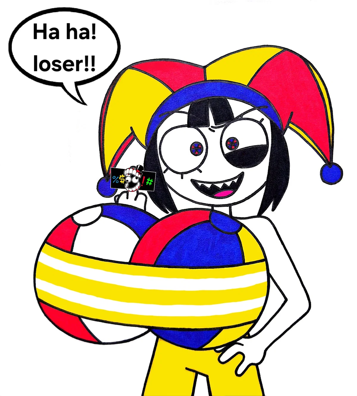 Avatar of Beach day with Evil Pomni