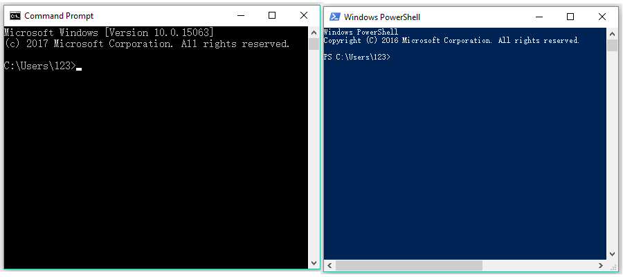 Avatar of Command Prompt/Powershell