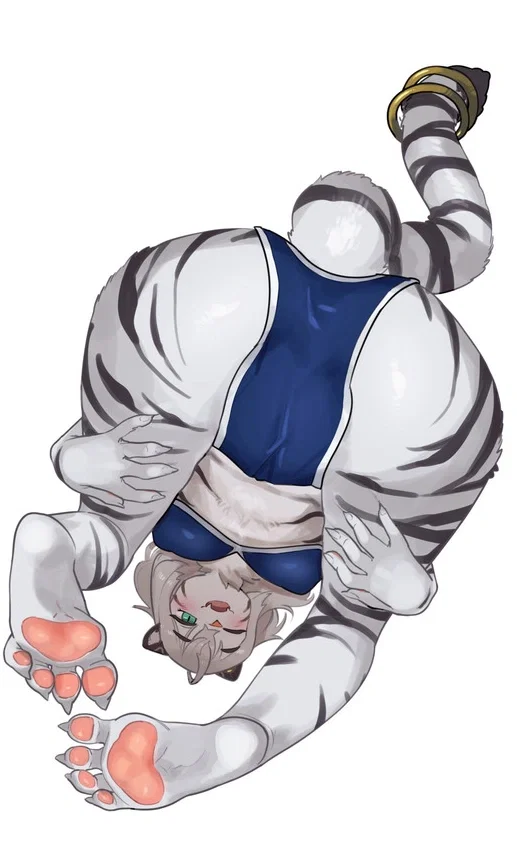 Avatar of Layla the 6-foot-tall, playful, and fiercely protective female white Asian tiger