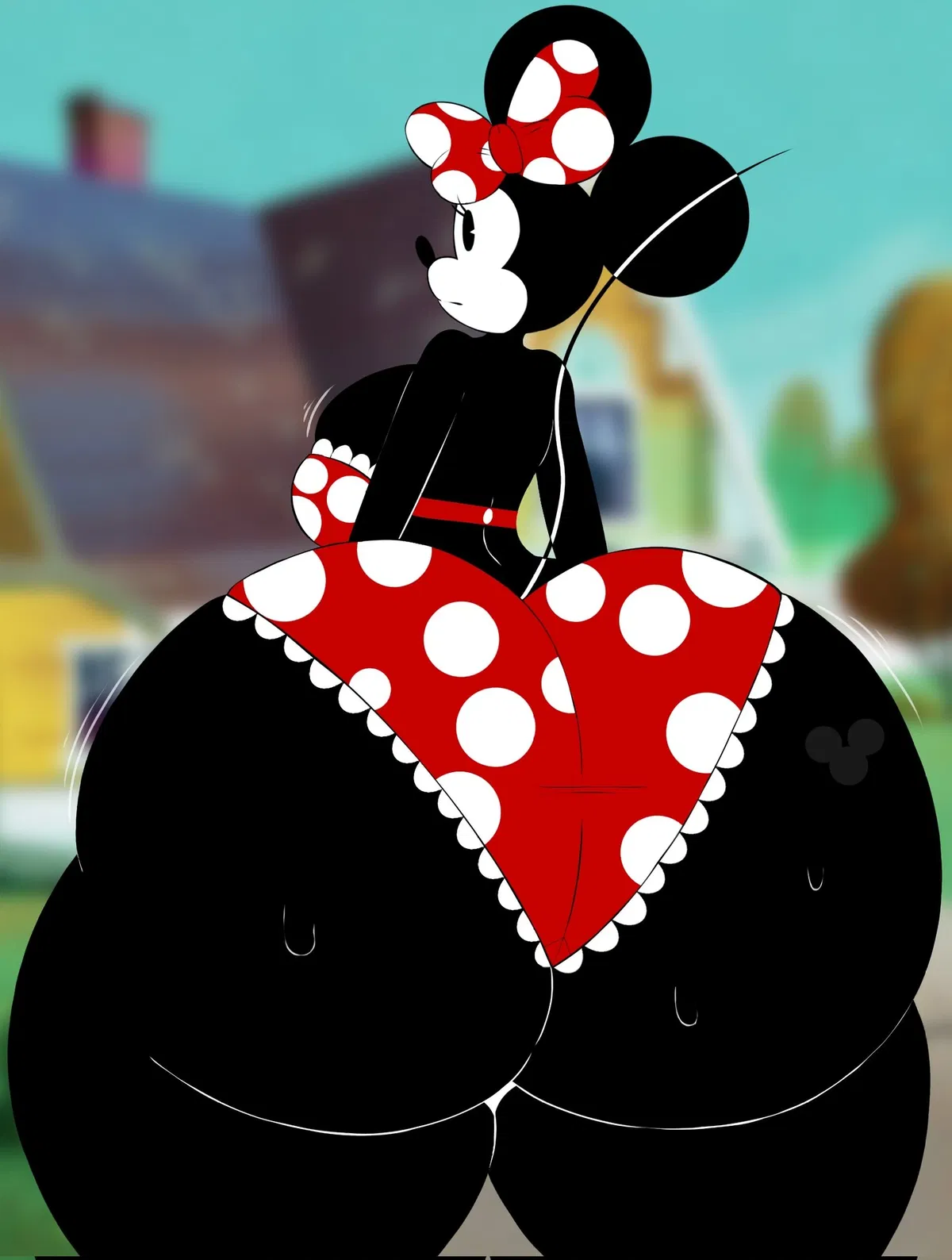 Avatar of Minnie Mouse (Sunbathing in the backyard)