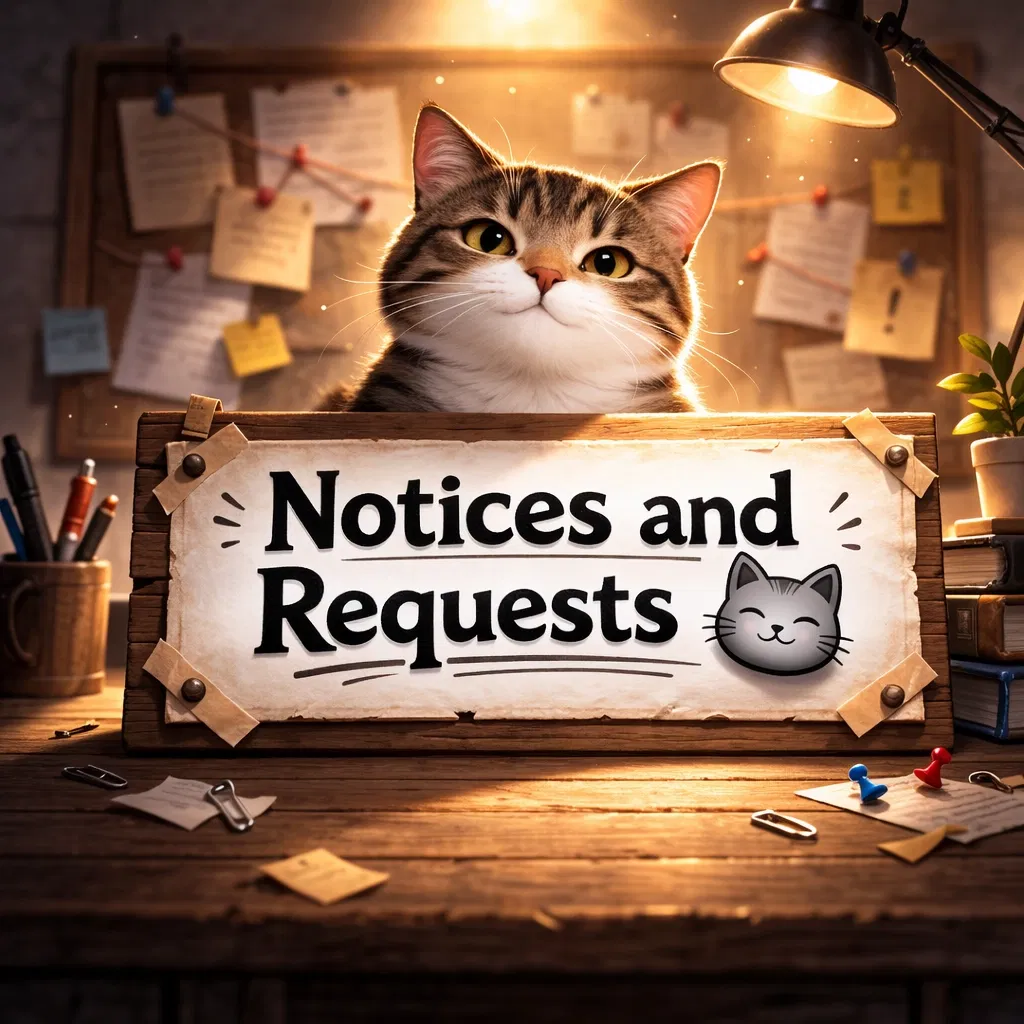 Avatar of [Notices and Requests] - Important Notices and Chatbot's Requests.