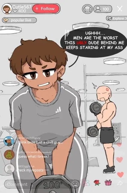 Avatar of Sophia she is working out but she is just saying shit ig
