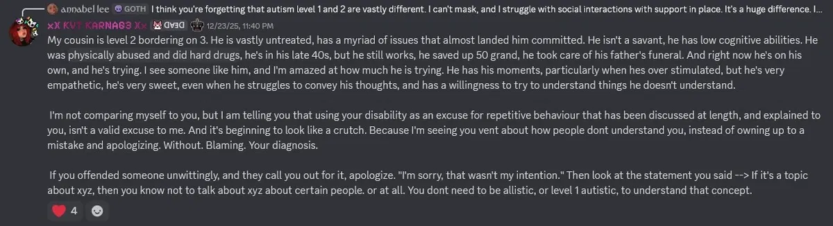 Avatar of Ableism and harassment goes unpunished if you're friends with a verified creator.
