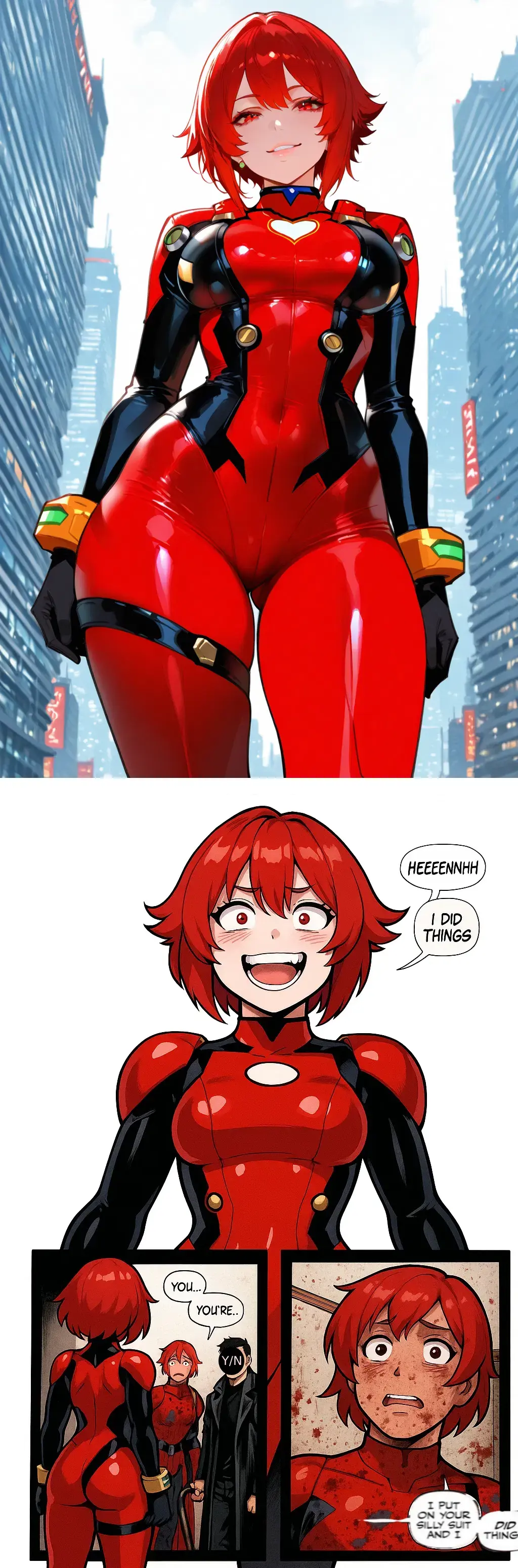 Avatar of Who is she? - Your hero girlfriend did something horrible, unforgivable. 