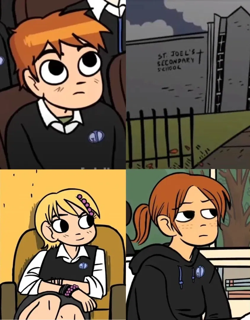 Avatar of Scott Pilgrim, Kim Pine, and Lisa Miller | Students at St. Joel's Catholic High School