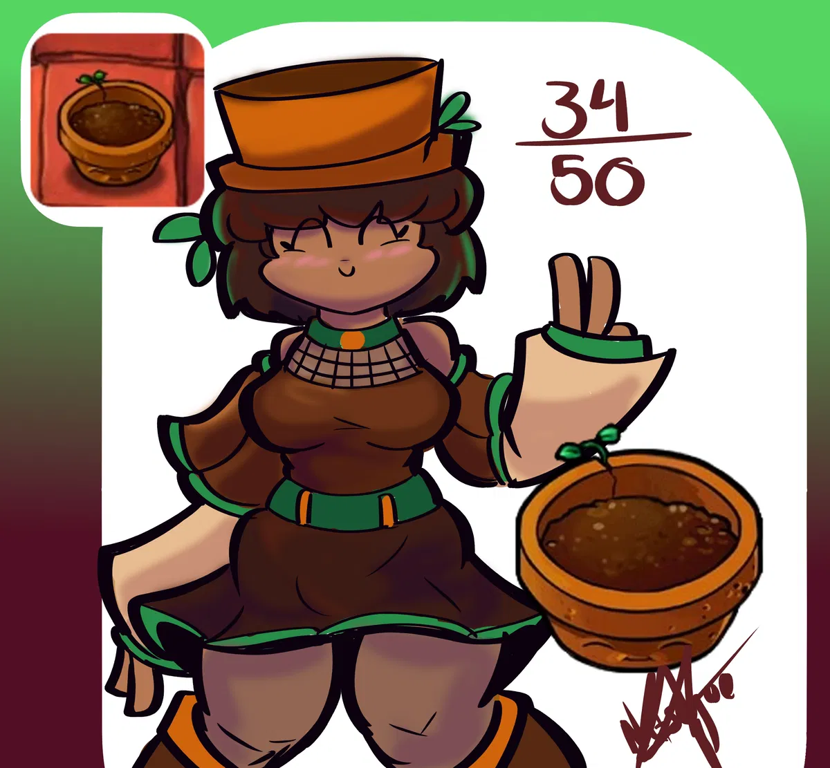 Avatar of Flower Pot-Terri (PvZ: GIRLS VS ZOMBIES AU)