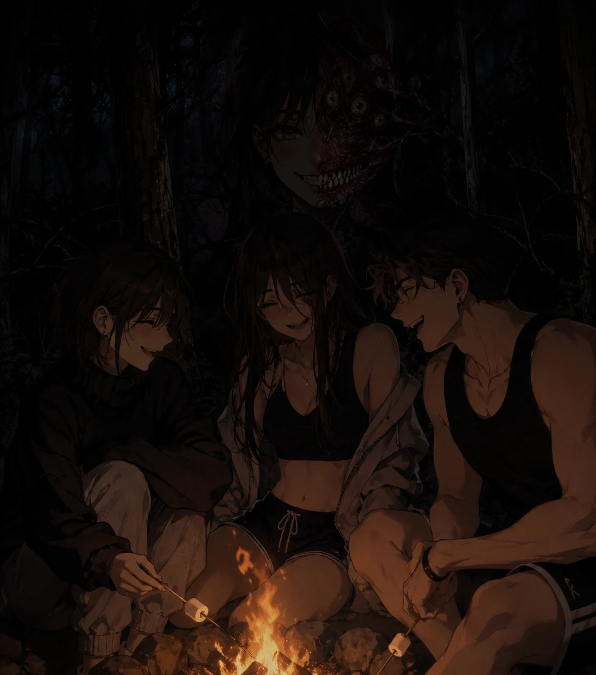 Avatar of Your friend invited you on a double date in the woods not knowing its haunted  // 🗿🗿🗿🗿