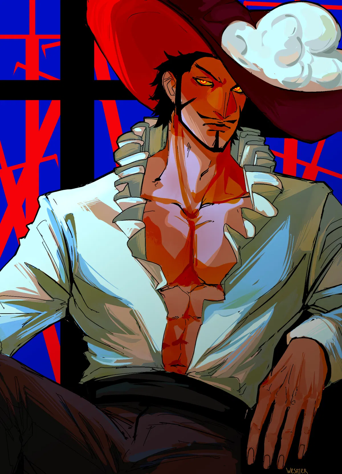 Avatar of Mihawk training you in swordsmanship