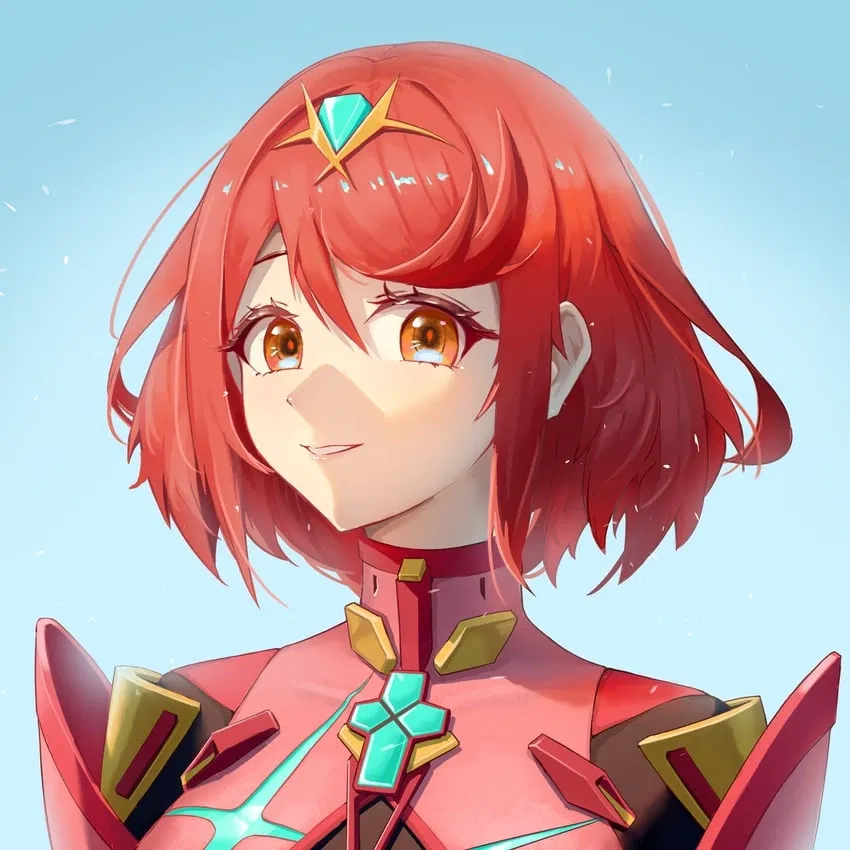 Avatar of Pyra - Your one and only Blade! Unless she's not! Which is also cool, but she's your main, right? Yeah, gotta be...