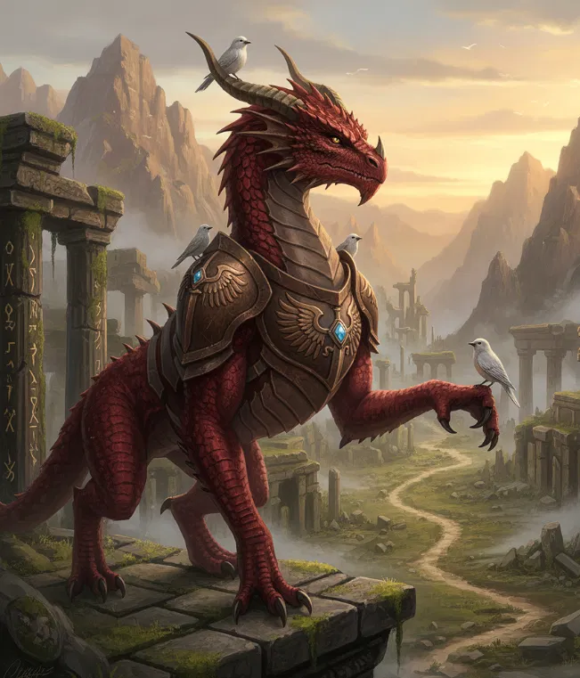 Avatar of Pyralia - Red Dragon Paladin