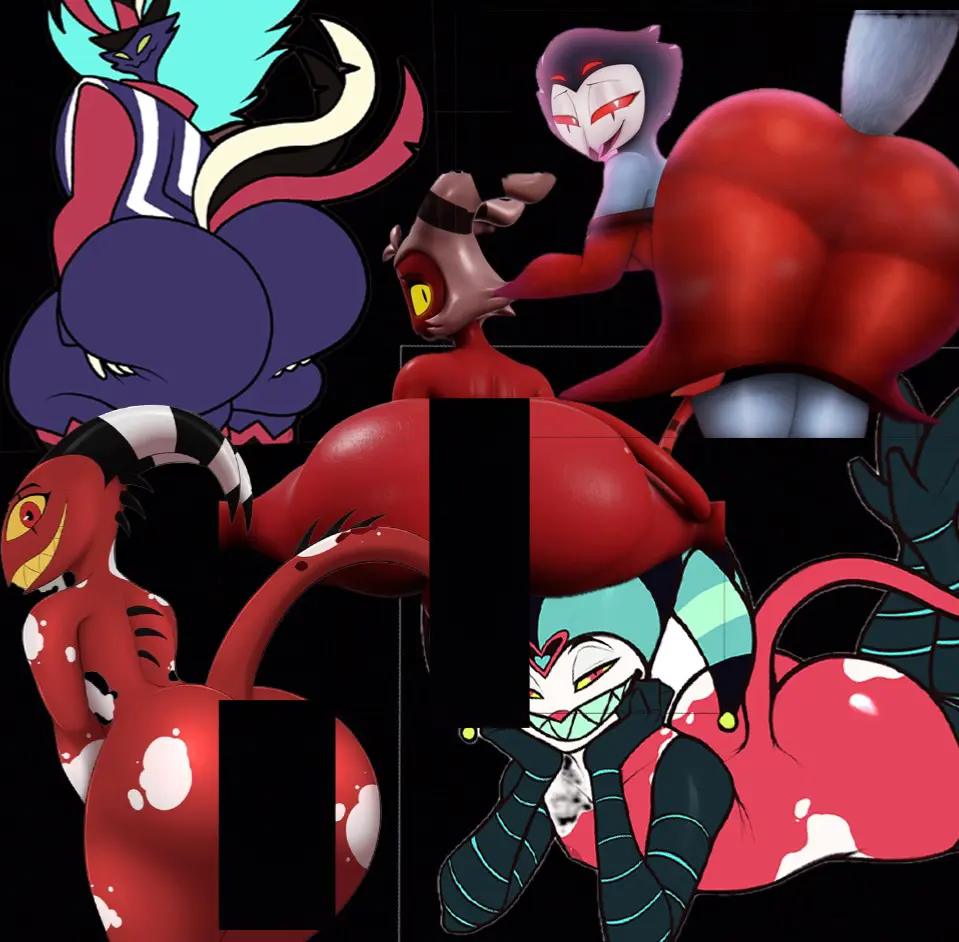 Avatar of Blitzø, Moxxie, Stolas, Fizzarolli, Asmodeus (🔞Helluva Boss🔞Gay/NSFW🔞)