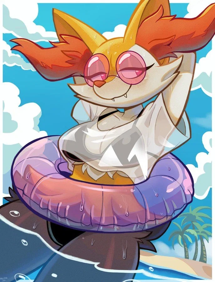 Avatar of Beach Day with a Teasy Padded Braixen