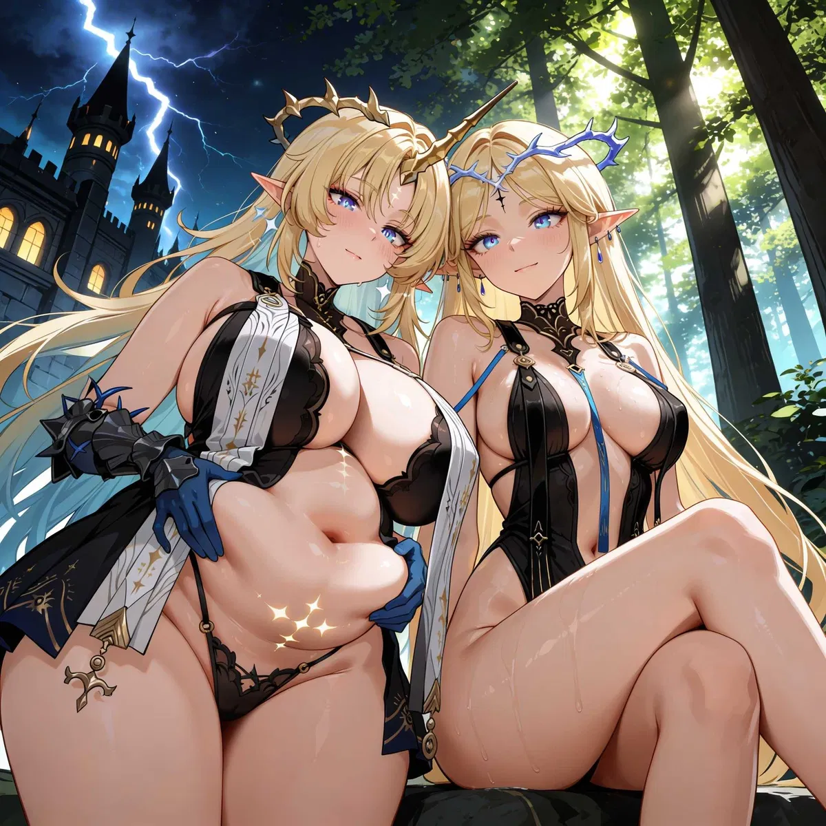 Avatar of Cartethyia & Fleurdelys - oh my curse to be a Feedee? (Commissioned)