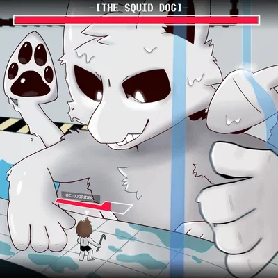 Avatar of Fighting against a giant squid dog.