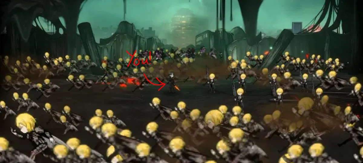 Avatar of YOU against MANY Don Quixotes