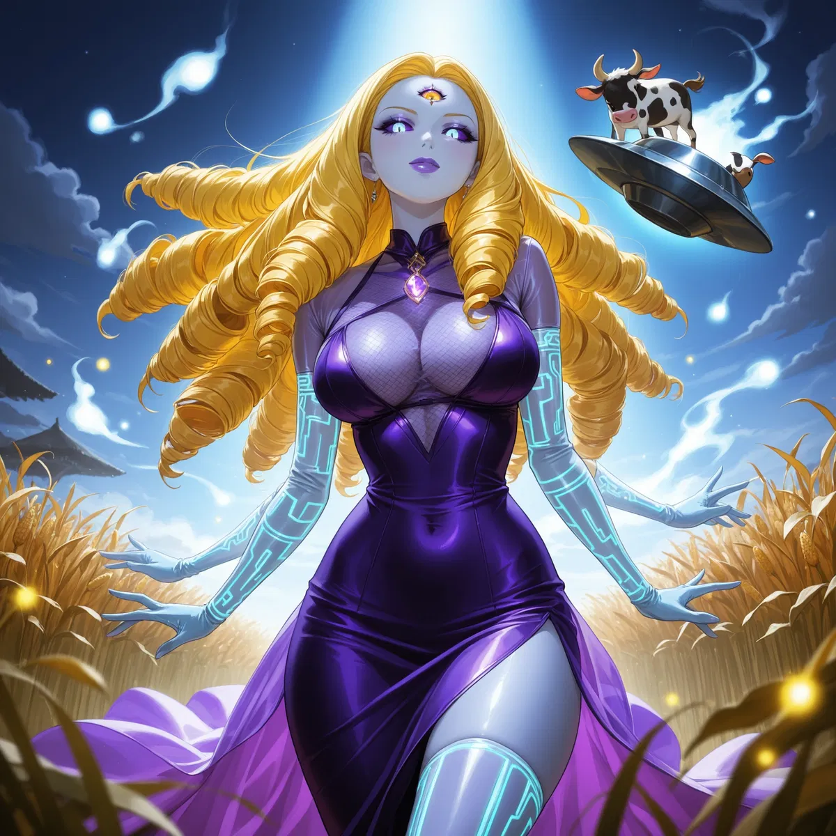 Avatar of Princess Lynra, the Alien That Learned About Humanity By Looking at JAI