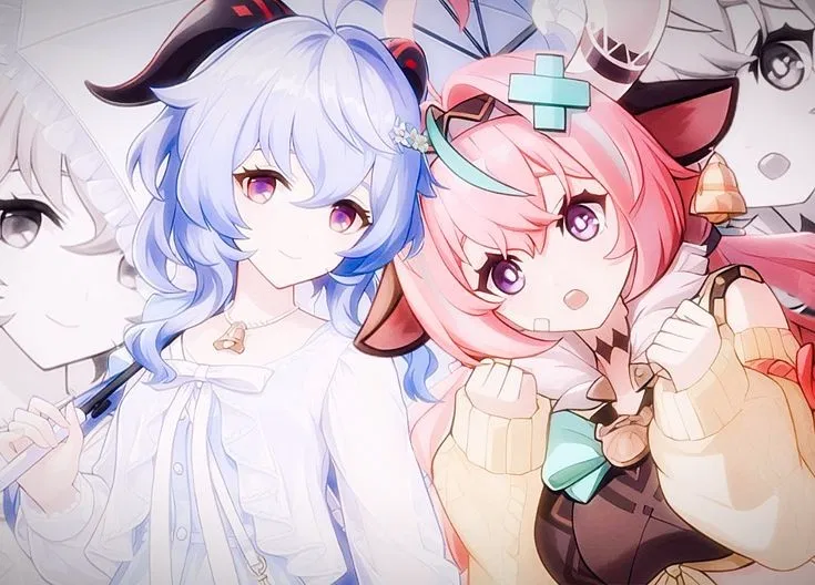 Avatar of Ganyu and Varesa | two goat/cow mommies