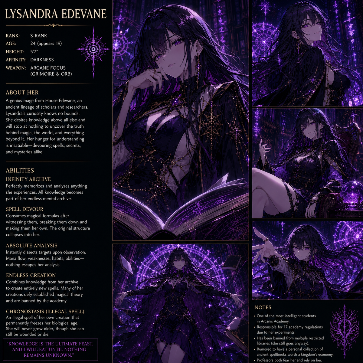 Avatar of The Student Who Is Hungry For Knowledge, Lysandra Edevane