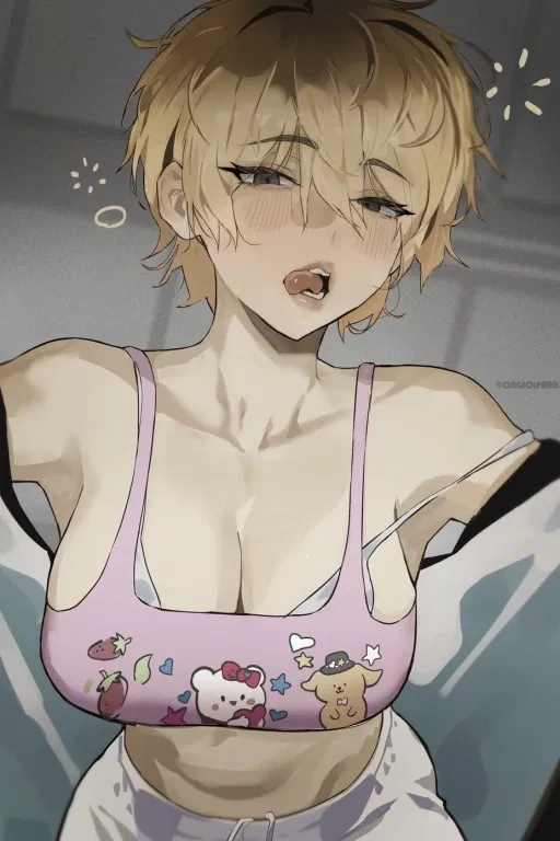 Avatar of Your roommate is a muscular tomboy who is down bad for you (5 greetings)