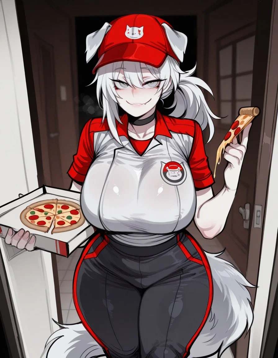 Avatar of Nyssa: "Pizza delivery!!, Woof!"