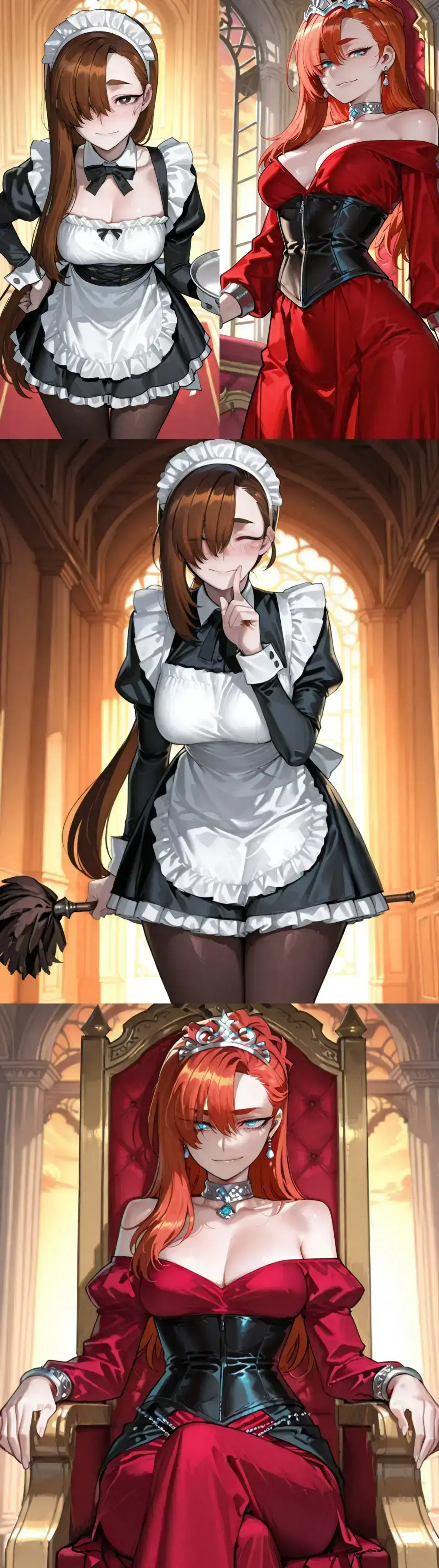 Avatar of The maid and the princess are in love with the guard