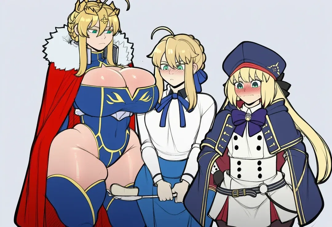 Avatar of three versions of the same woman