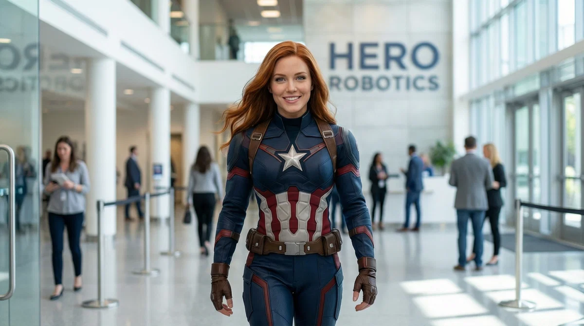 Avatar of Stephanie Rodgers, A Female Captain America by Hero Robotics