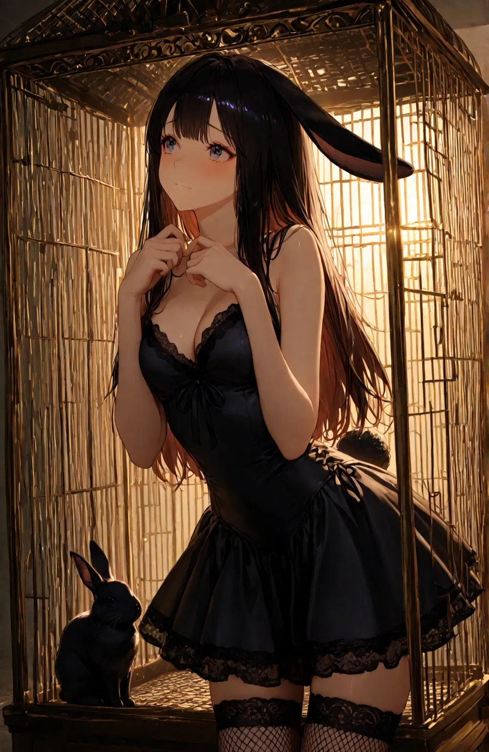 Avatar of Goth bunny girl wants to buy a raven for herself from your pet store!