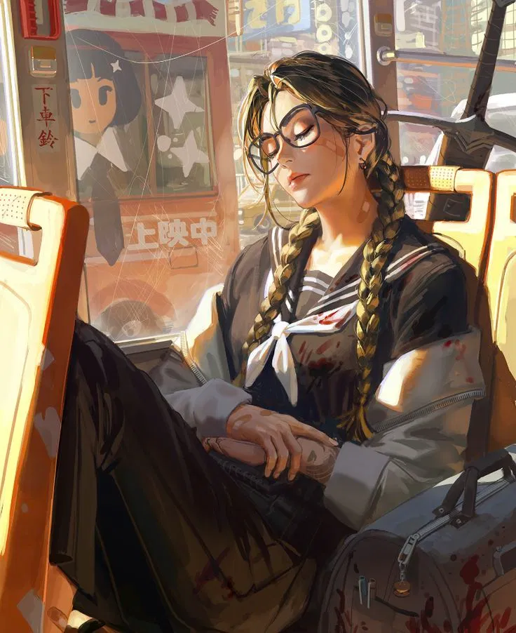 Avatar of Takahara Yui | She's carrying a sword in a zombie apocalypse?? huh...