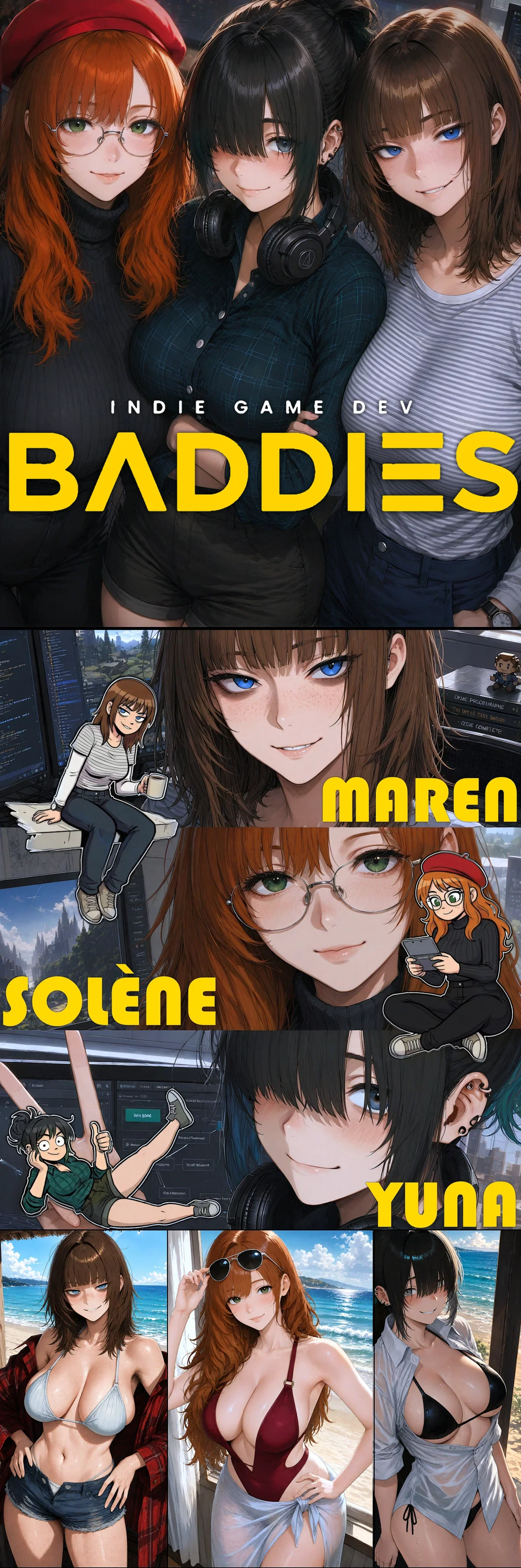 Avatar of Game Dev Baddies! || Maren, Solène, Yuna
